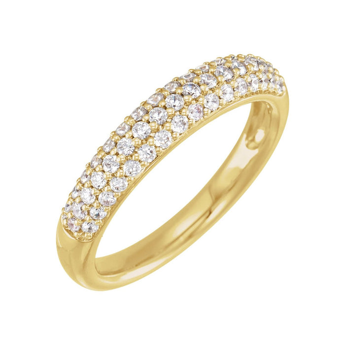 14K Yellow Gold 1/2 CTW Lab-Grown Diamond Ring