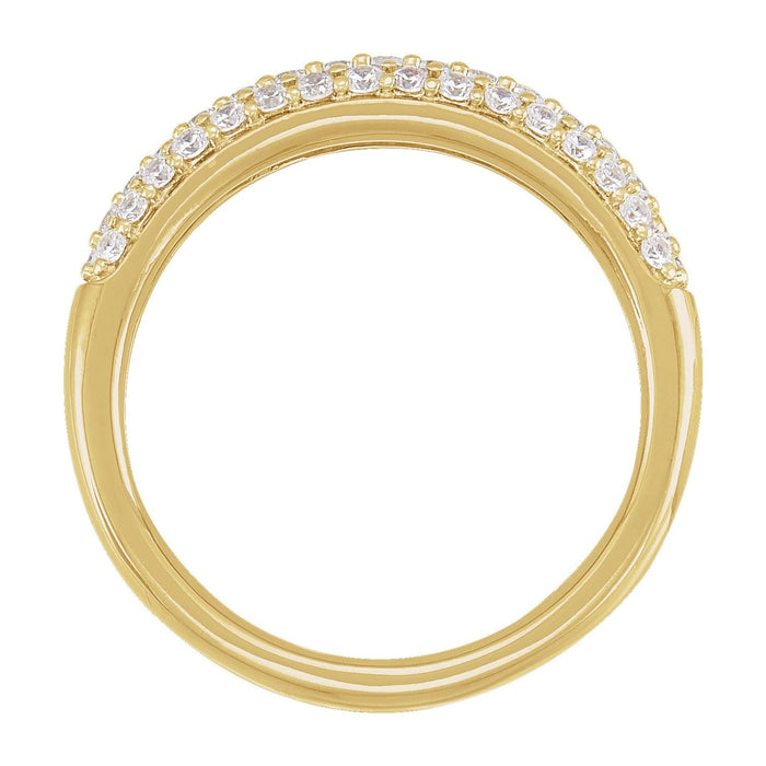 14K Yellow Gold 1/2 CTW Lab-Grown Diamond Ring