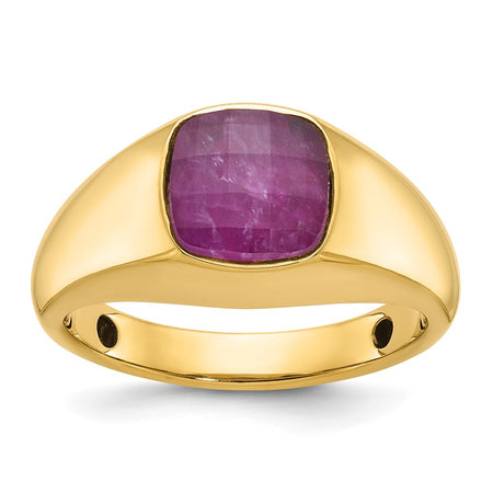 14k IBGoodman Men's Gemstone Ring Mounting (B52130-4Y)