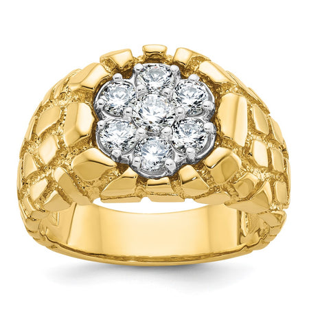 Men's Yellow Gold Nugget Cluster Ring Mounting (B55078-0YW)