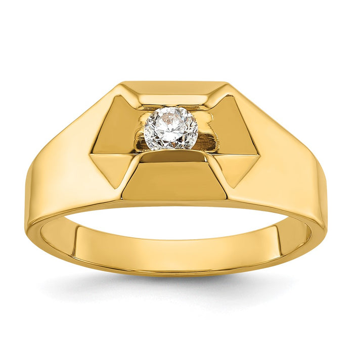 14k IBGoodman Men's Polished Ring Mounting (B56789-4Y)