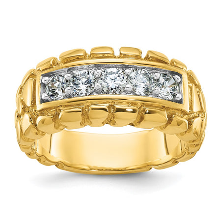 14k IBGoodman Men's Diamond Nugget Ring Mounting (B60620-4Y)