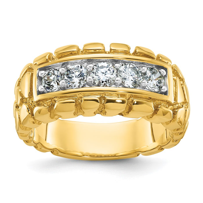14k IBGoodman Men's Diamond Nugget Ring Mounting (B60620-4Y)