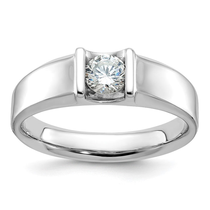 14k White Gold IBGoodman Men's Diamond Ring Mounting (B63072-4W)
