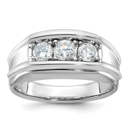14k White Gold IBGoodman Men's Diamond Ring Mounting (B63174-4W)