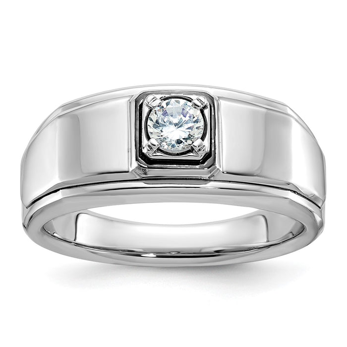 14k White Gold IBGoodman Men's Diamond Ring Mounting (B64032-4W)