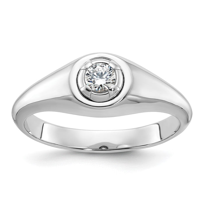 14k White Gold IBGoodman Men's Diamond Ring Mounting (B64292-4W)