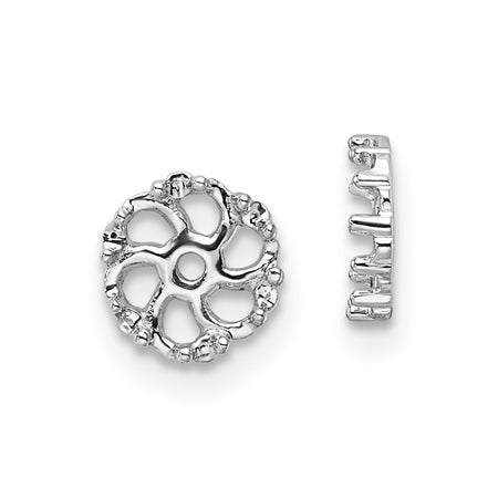 14k White Gold Diamond Earring Jacket Mountings (EJM5327-050-W)