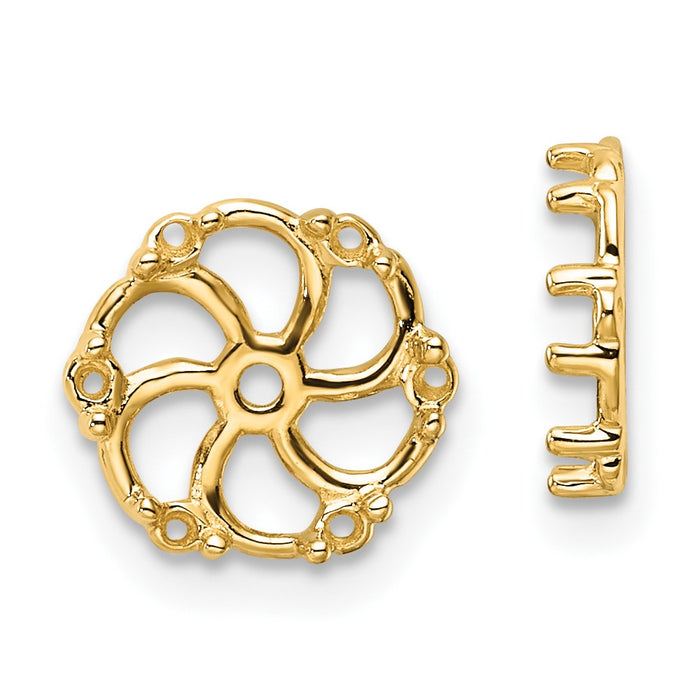 14k Diamond Earrings Jacket Mountings (EJM5328-020-Y)