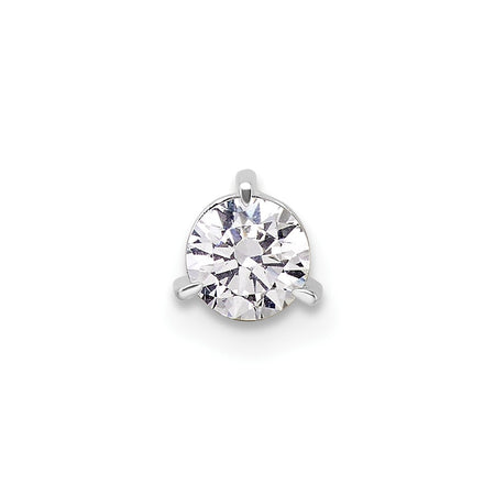 14k White Gold Three Prong Chain Slide Mounting (PM10231-035-W)