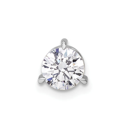 14k White Gold Three Prong Chain Slide Mounting (PM10231-075-W)