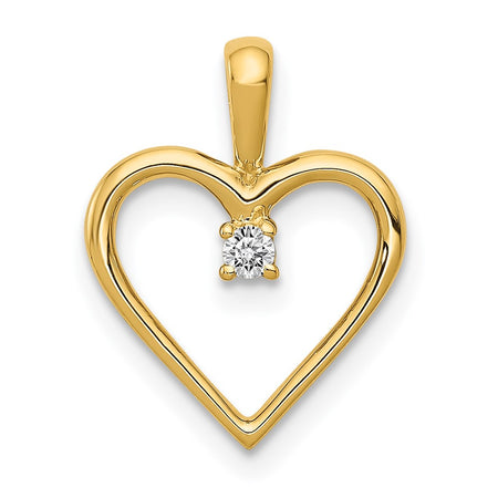 14k Heart Pendant Mounting (PM4816-003-Y)