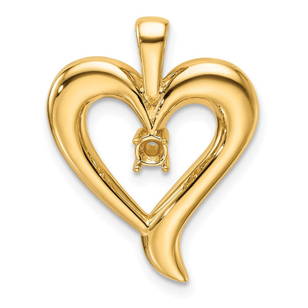 14k Heart Pendant Mounting (PM4830-010-Y)