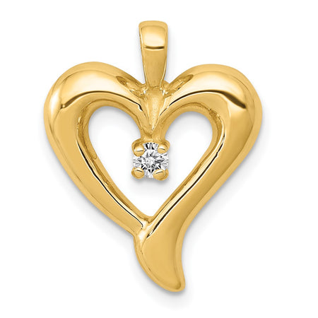 14k Heart Pendant Mounting (PM4831-007-Y)