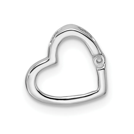 10k White Gold Heart Chain Slide Mounting (PM4837-002-1W)