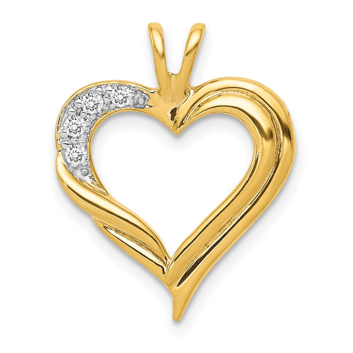 14k Fancy Heart Pendant Mounting (PM4844-005-Y)