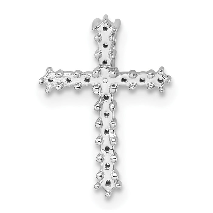 14k White Gold Diamond Cross Pendant Mounting (PM4947-025-W)