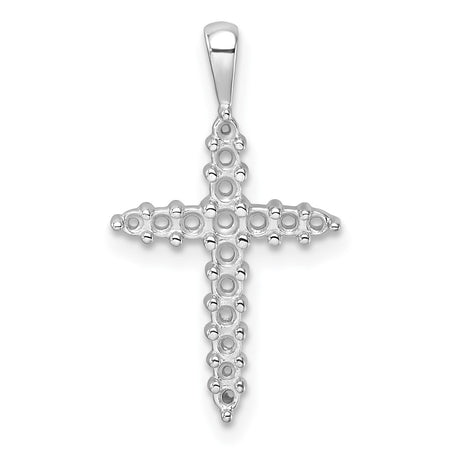 14k White Gold Diamond Cross Mounting (PM4949-050-W)