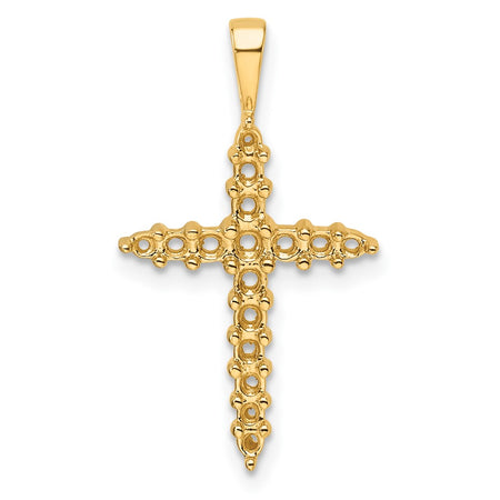 14k Diamond Cross Mounting (PM4949-050-Y)