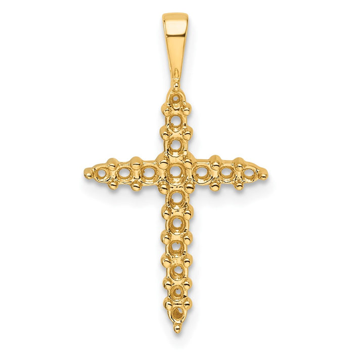 14k Diamond Cross Mounting (PM4949-050-Y)