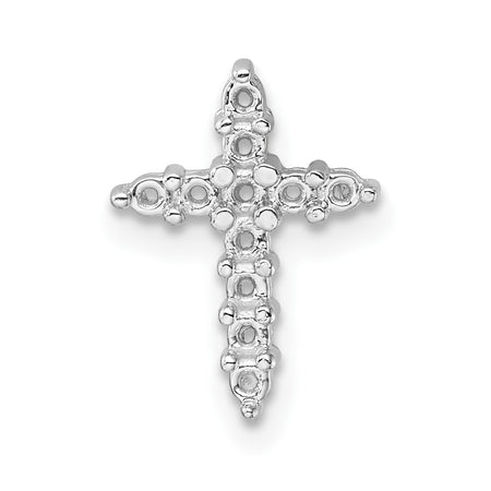 10K White Gold Diamond Cross Pendant Mounting (PM4950-033-1W)