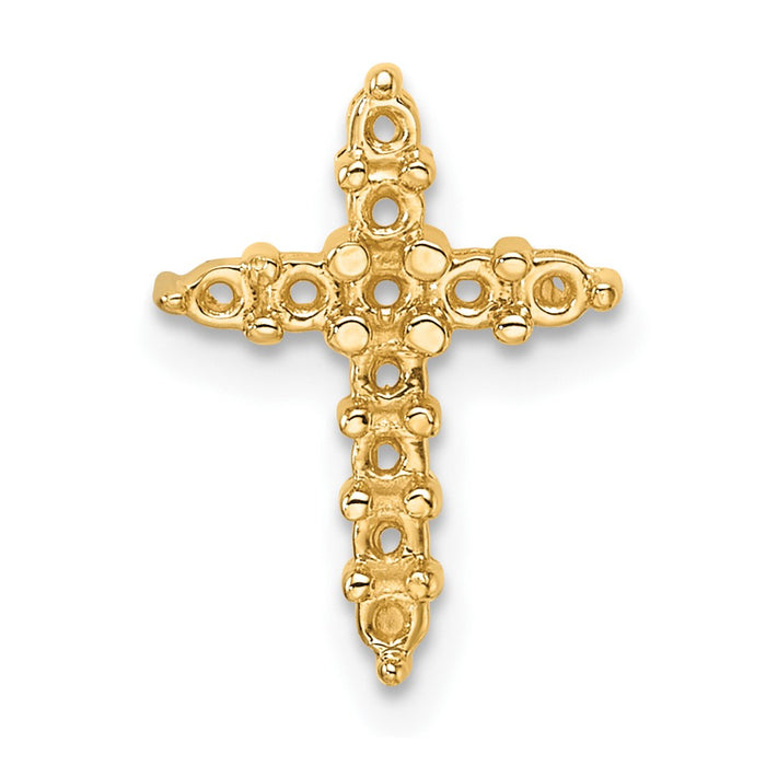 10K Diamond Cross Pendant Mounting (PM4950-033-1Y)
