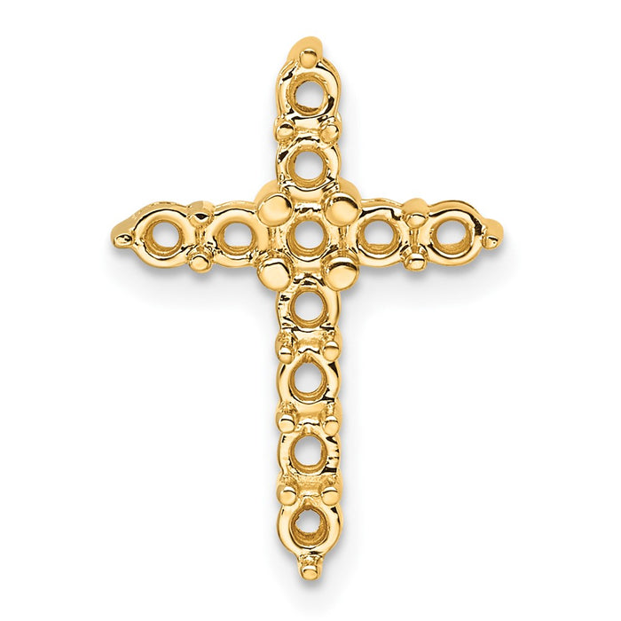 14k Diamond Cross Chain Slide Mounting (PM4951-075-Y)