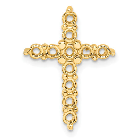 14k Diamond Cross Chain Slide Mounting (PM4952-100-Y)