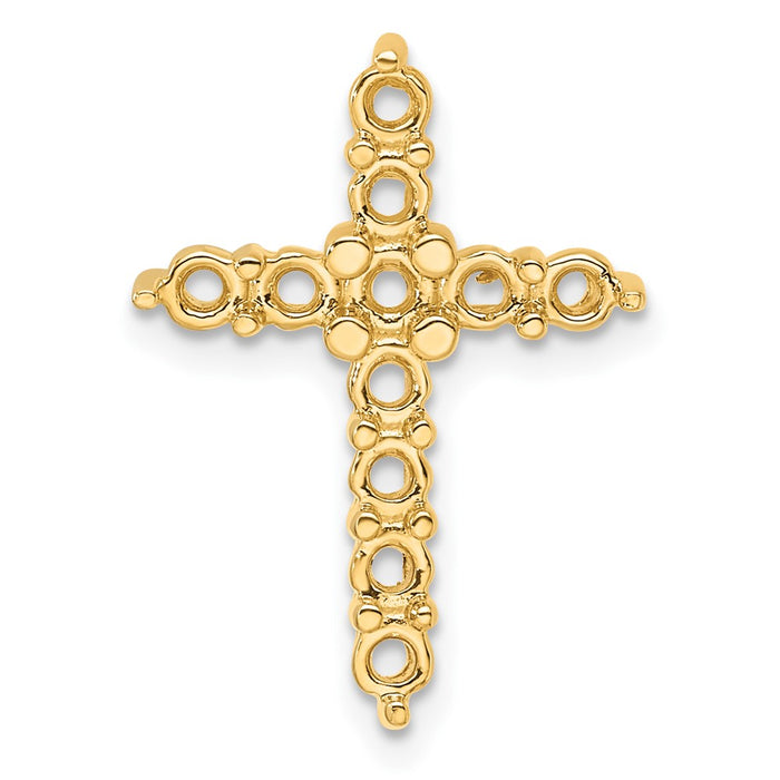 14k Diamond Cross Chain Slide Mounting (PM4952-100-Y)