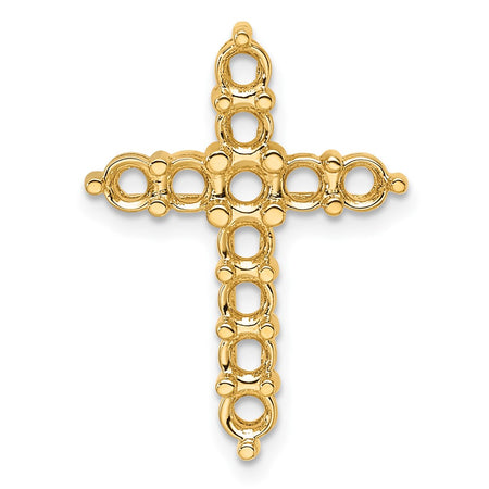14k Diamond Cross Chain Slide Mounting (PM4953-125-Y)