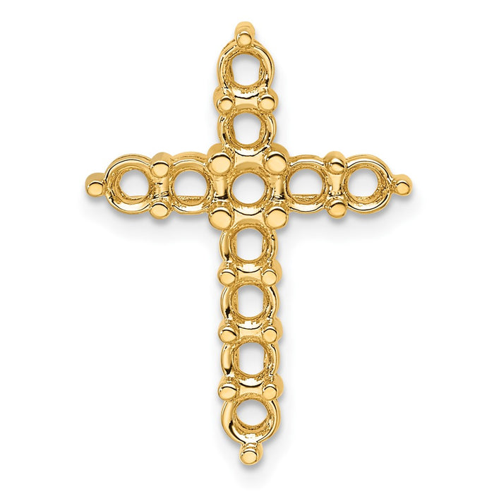 14k Diamond Cross Chain Slide Mounting (PM4953-125-Y)