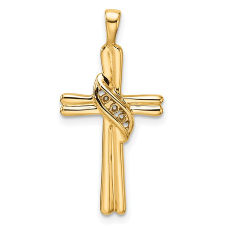 14k Cross Pendant Mounting (PM4989-005-Y)