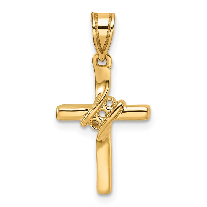 14k Diamond Cross Mounting (PM4990-005-Y)