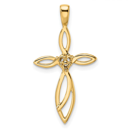 10K Cross Pendant Mounting (PM5014-005-1Y)