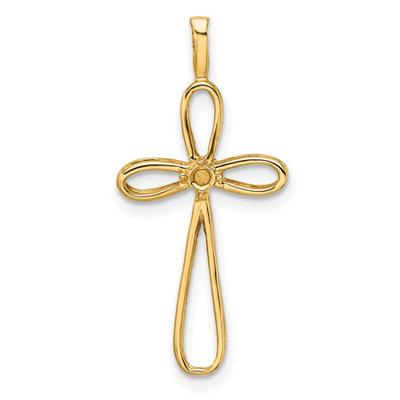 14k Cross Pendant Mounting (PM5015-005-Y)