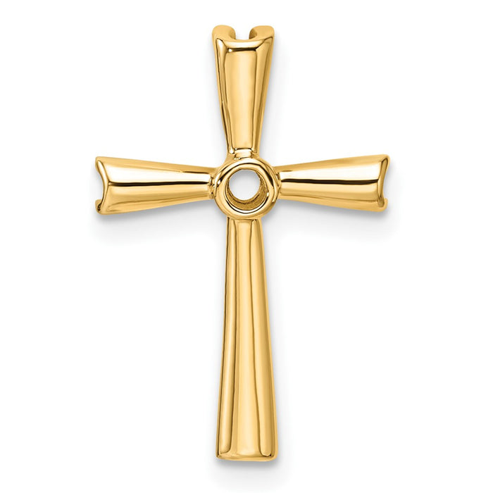 14k Cross Pendant Mounting (PM5017-004-Y)