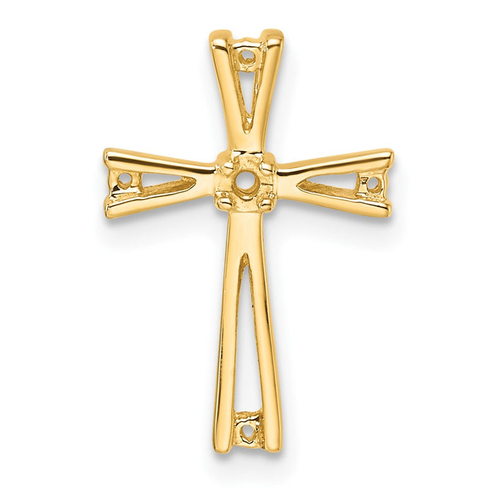 14k Cross Pendant Mounting (PM5018-008-Y)