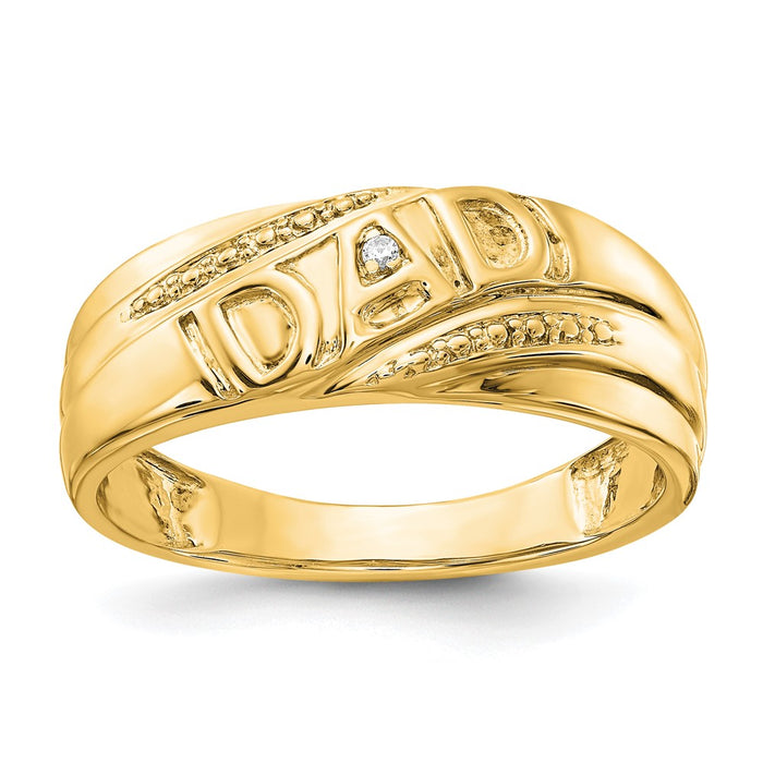14k Mens DAD Ring Mounting (RM5846-001-Y)