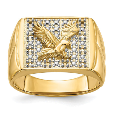 14k Men's Eagle Ring Mounting (X19B)