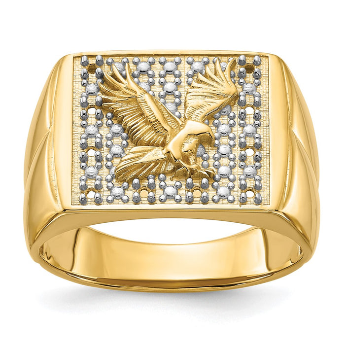 14k Men's Eagle Ring Mounting (X19B)