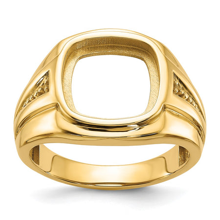 14k Men's Onyx Ring Mounting (X9477)