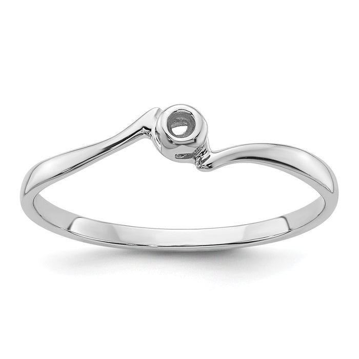 14k White Gold .03ct.Ring Mounting (X9603)