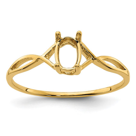 14k Birthstone Ring Mounting (XBR226M)