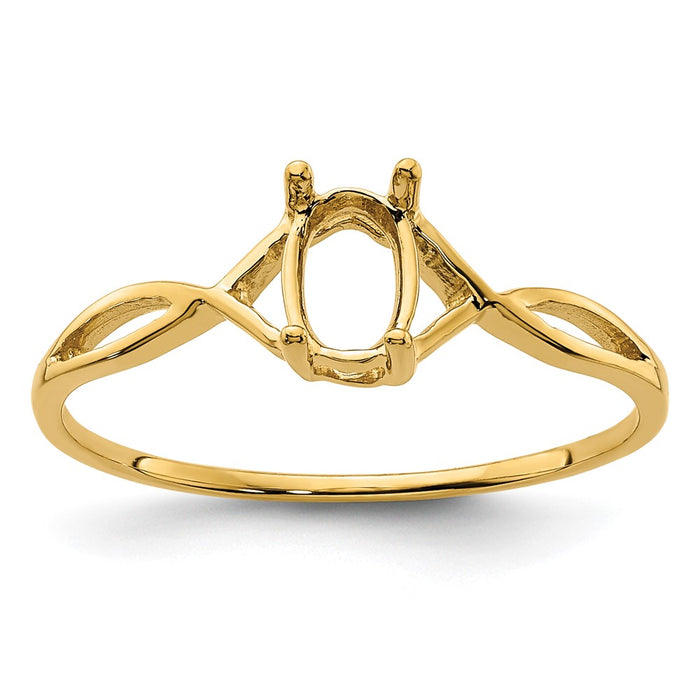 14k Birthstone Ring Mounting (XBR226M)