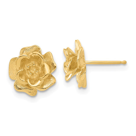 14k Fancy Diamond Flower Earring Mountings (XE15)
