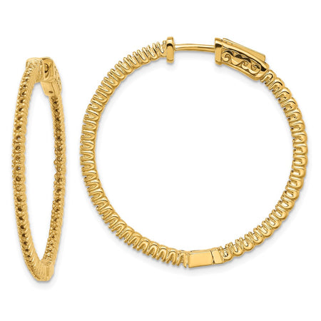 14k Round Hoop w/Safety Clasp Earring Mountings (XE1985)