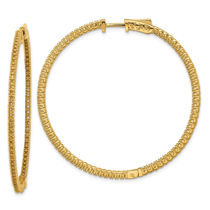 14k Round Hoop w/Safety Clasp Earring Mountings (XE1986)