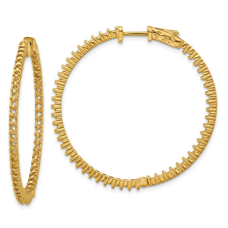 14k Round Hoop w/Safety Clasp Earring Mountings (XE1992)