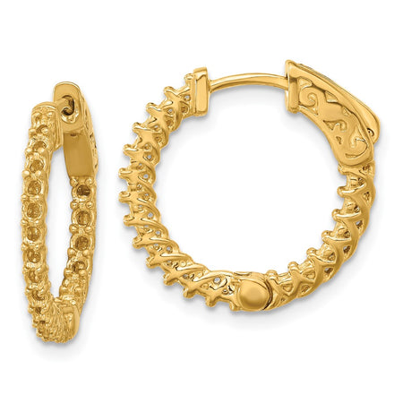 14k Round Hoop w/Safety Clasp Earring Mountings (XE1999)