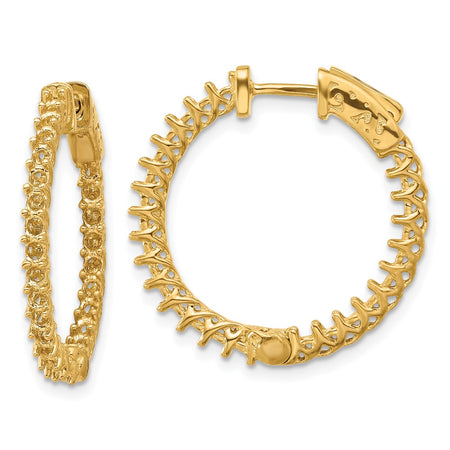 14k Round Hoop w/Safety Clasp Earring Mountings (XE2003)